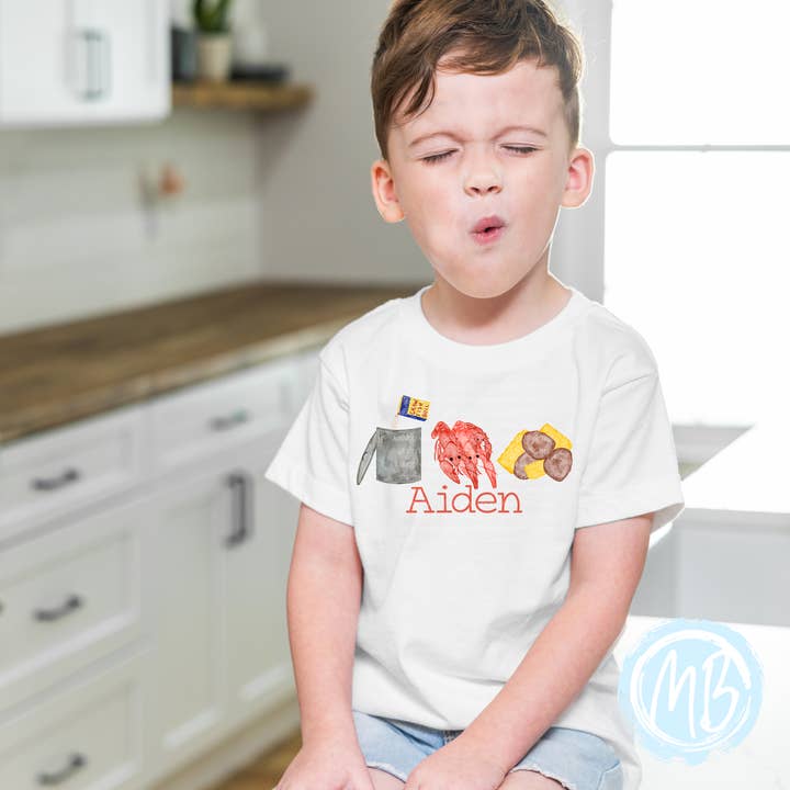 Crawfish Boil Tee for wholesale by MelonBerry