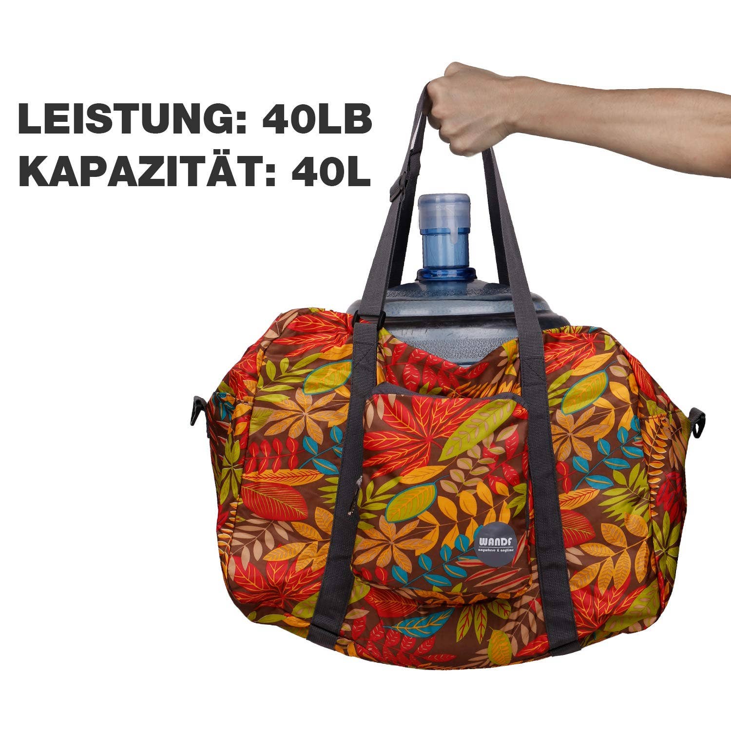 wandf - Wholesale Weekender Bag - Unisex - 40L Travel Duffel Bag Nylon Carry on Weekender Overnight10