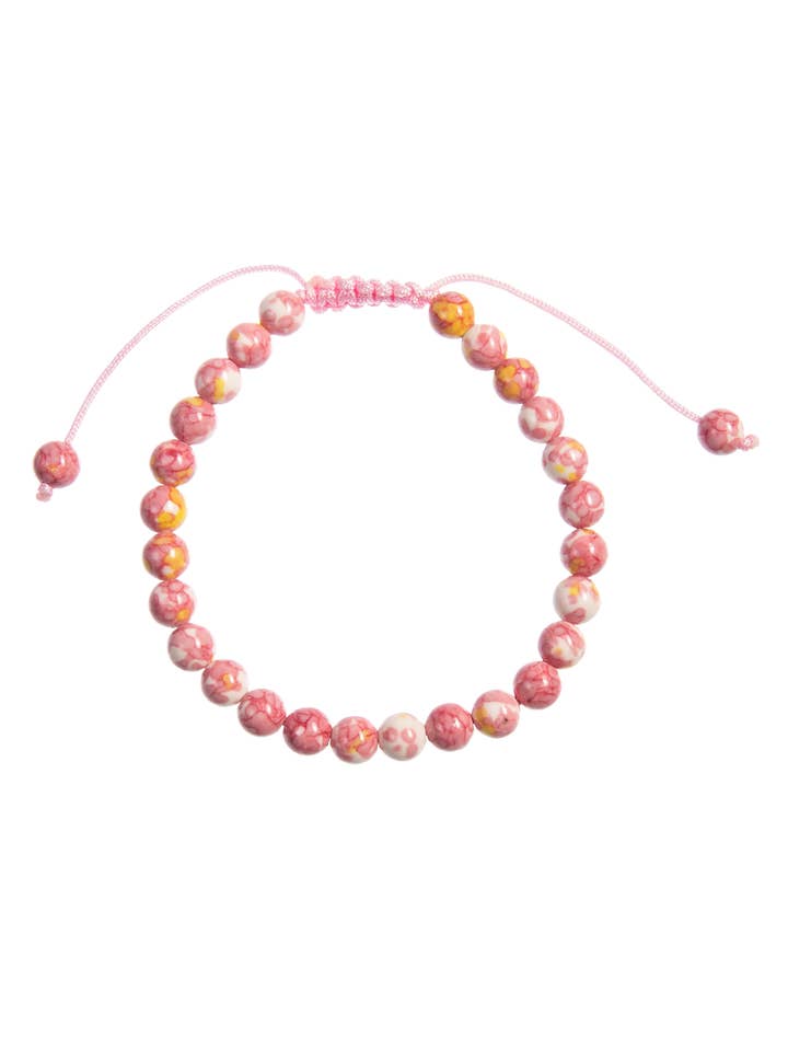 Pink Yellow Rain Color Bracelet B4166 for wholesale by Ole