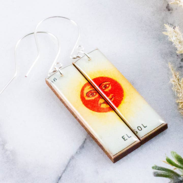 No Man's Land – Großhandel Ohrhänger – Mexikanische Loteria El Sol Ohrringe0