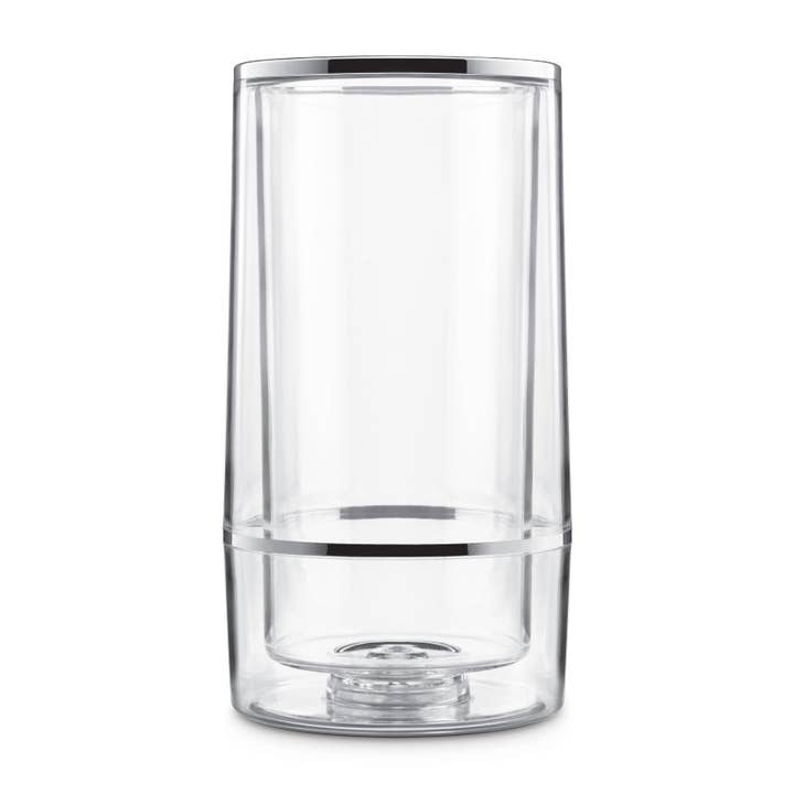 Clear Double-Wall Acrylic Wine Chiller for wholesale on Faire