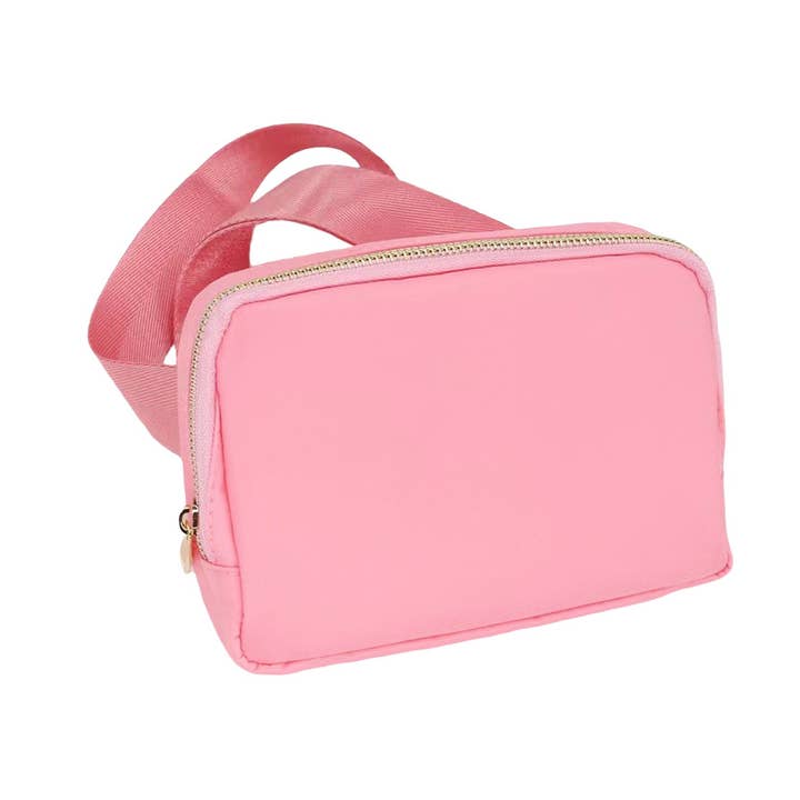 Varsity Collection Pink Fanny Waist Pack Belt Bag for wholesale by Mavi Bandz