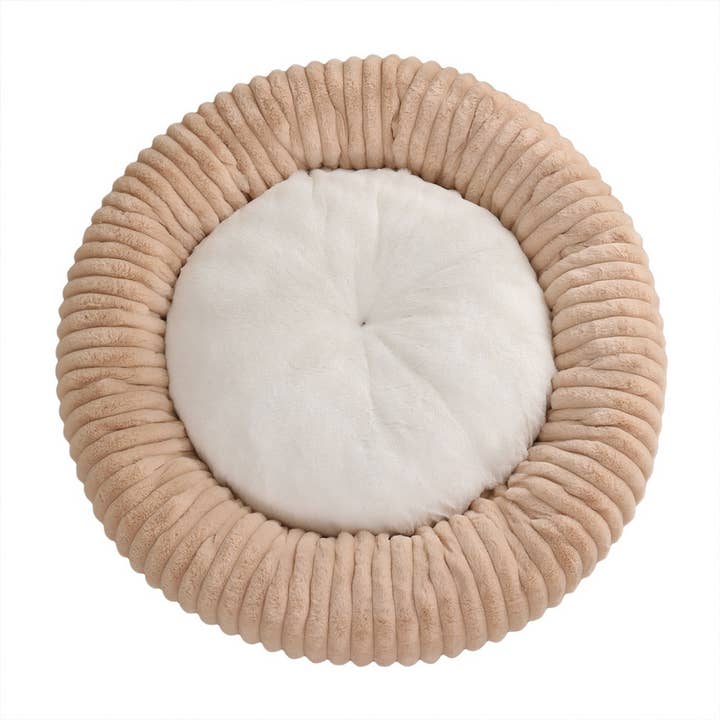 PAWPAWwholesale - Wholesale Pet Bed - Cat/Dog - Cozy Round Long Plush Pet Nest – Warm Dog Bed_CWMM78499