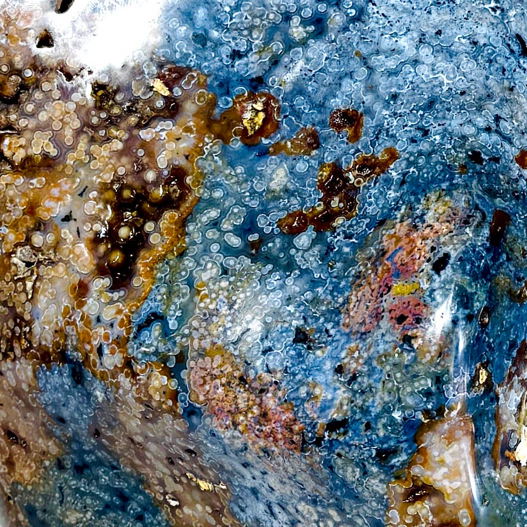 Kreateur Miami - Wholesale Crystal Charging Plate - XL Blue Green Ocean Jasper Freeform – 40.1 lbs2