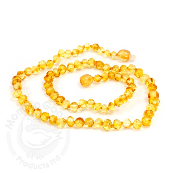 Adult Amber Necklaces & Bracelets - Baroque Lemon for wholesale by Momma Goose Products, Ltd.