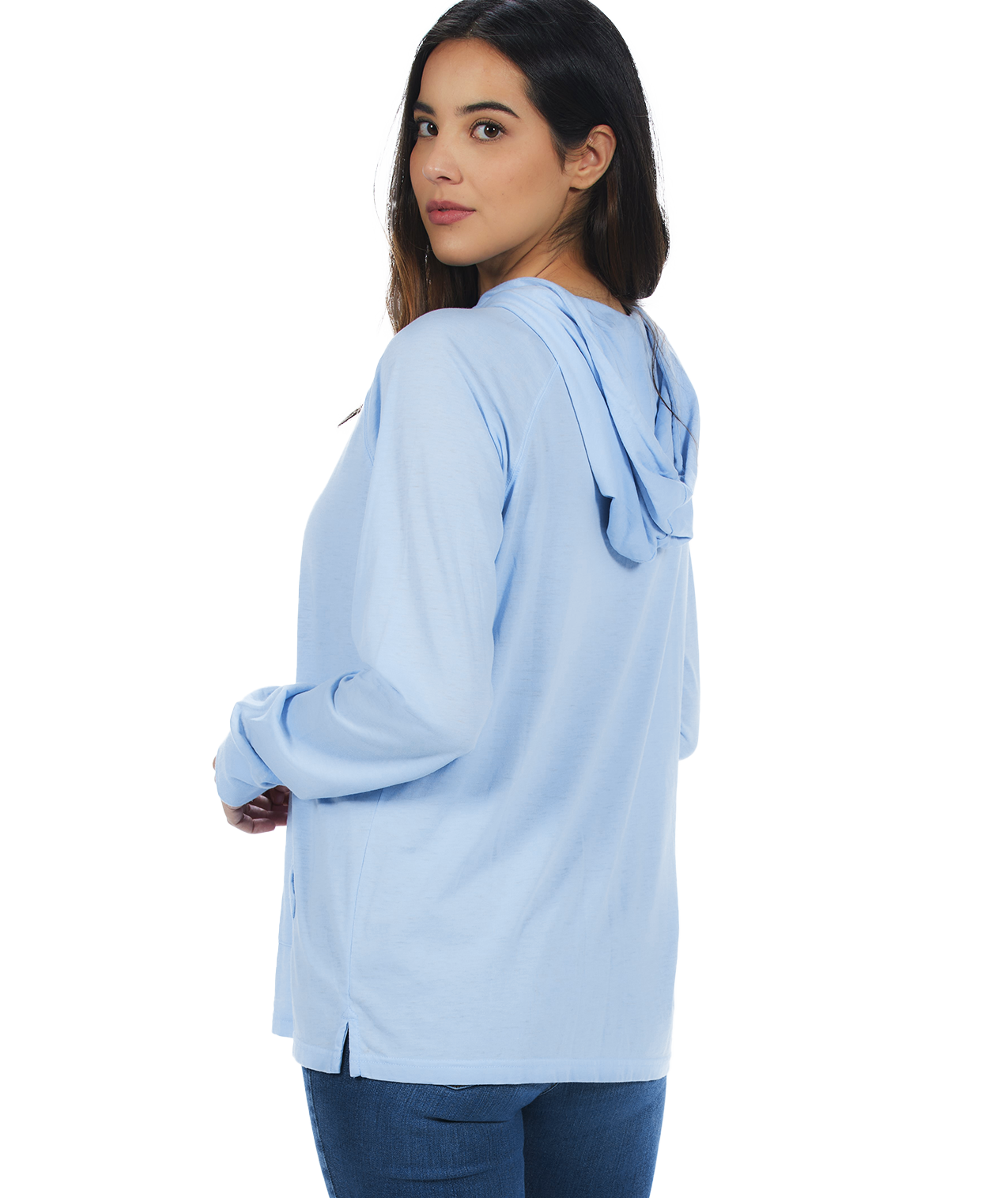 U.S. Apparel - Vente Sweat à capuche – femme - Chandail à capuchon unisexe en jersey - Light Garment Burnout Raglan16