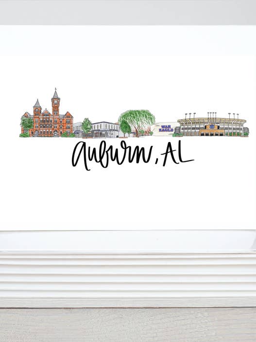 Auburn, AL Alabama Notecard Pack (Set of 5) for wholesale by Thirteenwinks