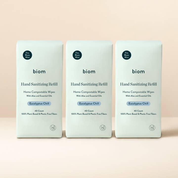 Hand Sanitizing Wipes - Biom Mini™ Refills for wholesale by biom