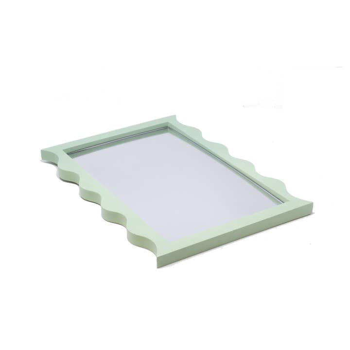 Salt Studios - Wholesale Wall Mirror - Mint Wavy Mirror1