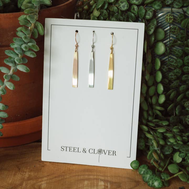 Steel & Clover - Wholesale Dangle Earrings - Classic Bar Earring
