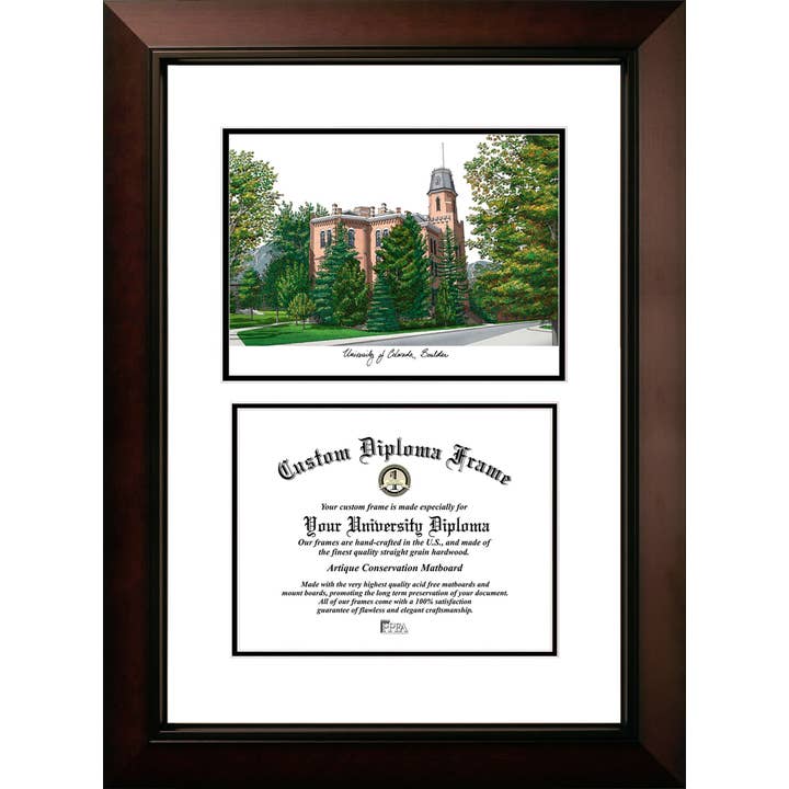 University of Colorado Boulder Legacy Scholar Diploma Frame for wholesale by Campus Images
