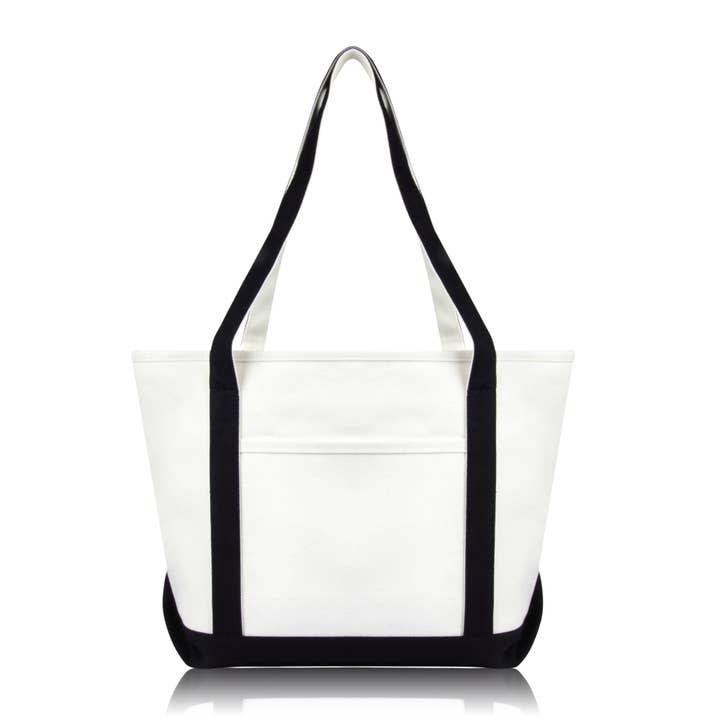 Dalix - Wholesale Tote Bag - Women's - DALIX Daily Shoulder Tote Bag Premium Cotton