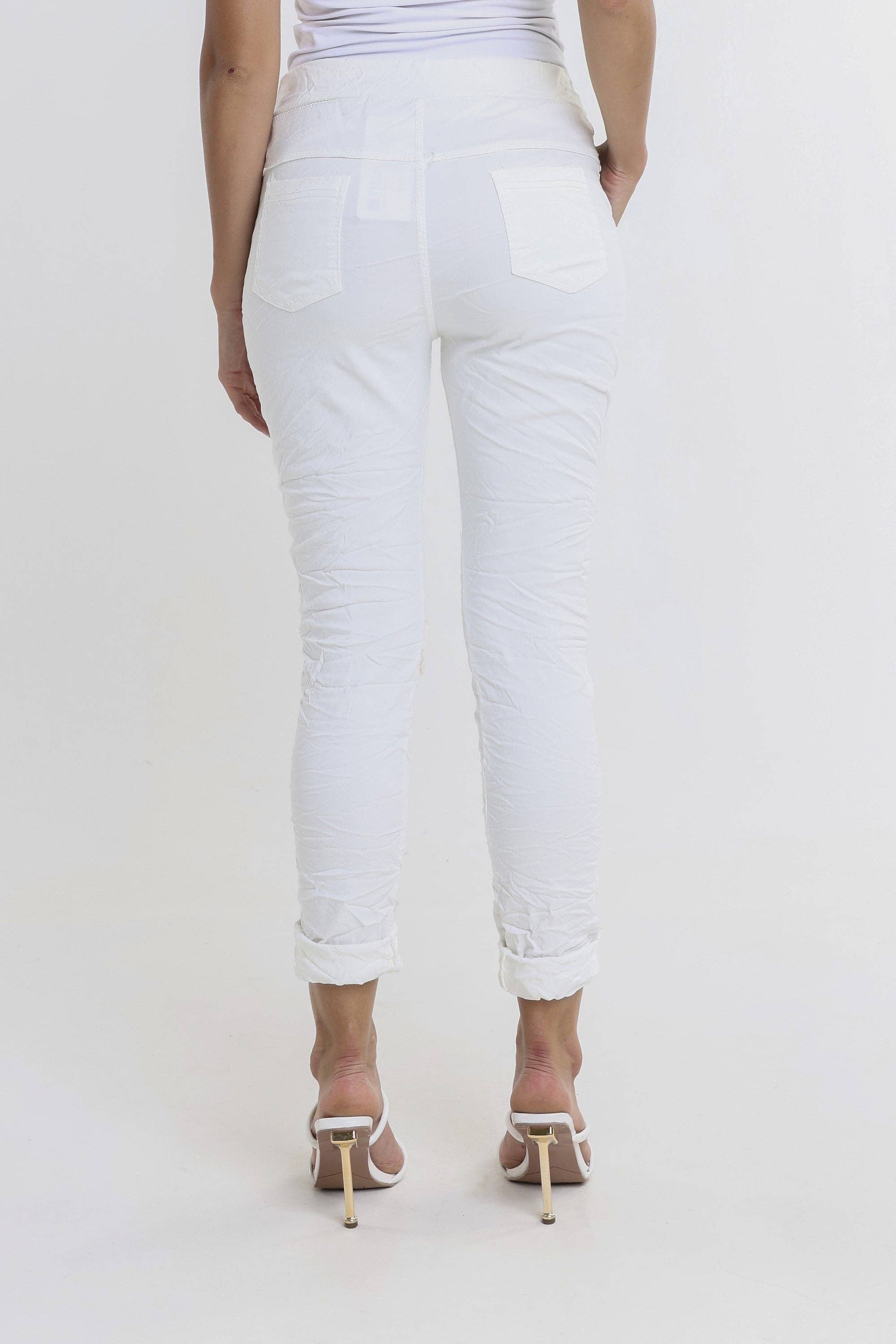 TINA Stephens Italy/Tees By Tina – Engroshandel Bukser - Dame – Kelly Leopard pailletbukser med pailletter (PL192L)3