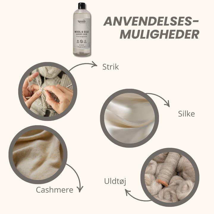 Byoms - Wholesale Liquid Laundry Detergent - WOOL & SILK - PROBIOTIC LAUNDRY LIQUID - NP3