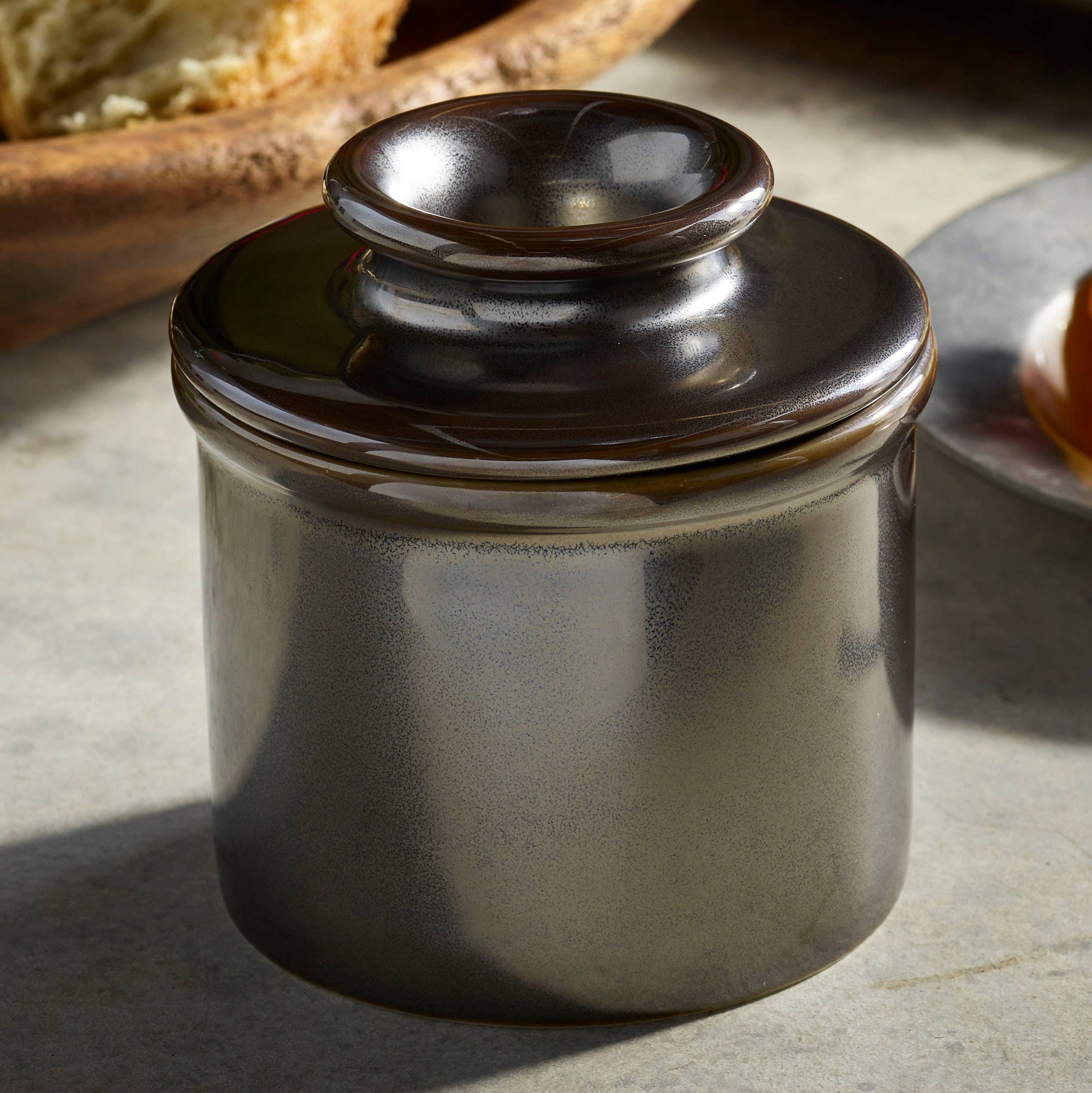 The Original Butter Bell® Crock - Wholesale Butter Dish - The Original Butter Bell® Crock - Dragon Steel Metallic1
