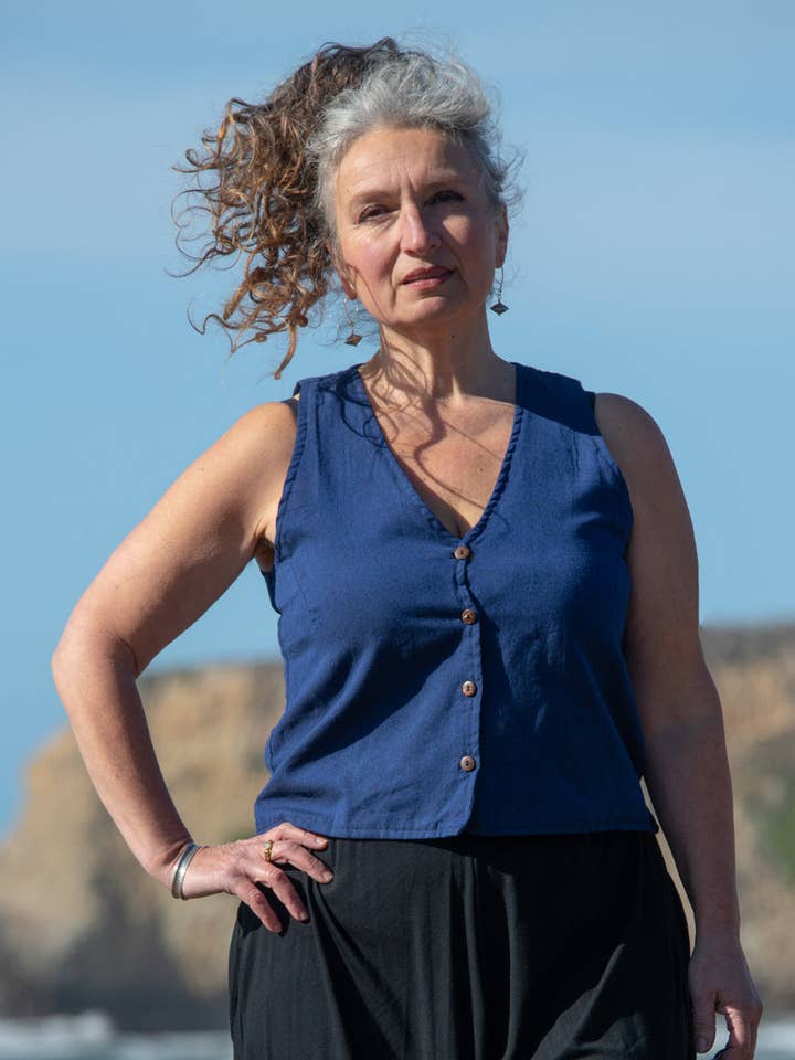 Zig Zag Asian Collection - Wholesale Shirt - Women's - Button Down Kurta Vest Top2