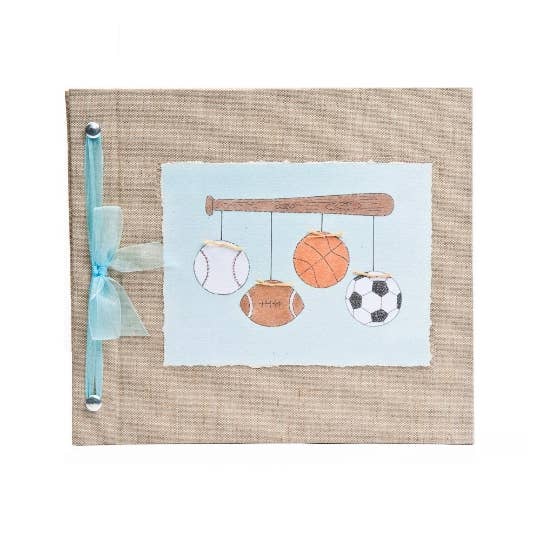 Sports Baby Memory Book for wholesale by Hugs and Kisses XO