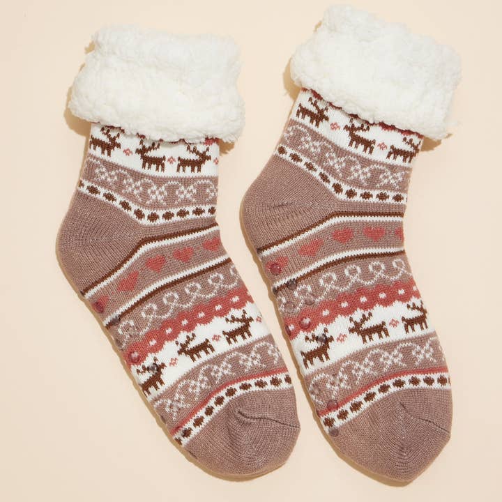 Weihnachtssocken mit flauschigem Futter als Weihnachtsgeschenk für den Großhandel von Lilla Haven