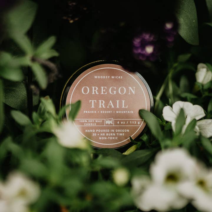 Woodsy Wicks - Wholesale Travel Candles - Oregon Trail Candle - 100% Soy Wax - PNW10