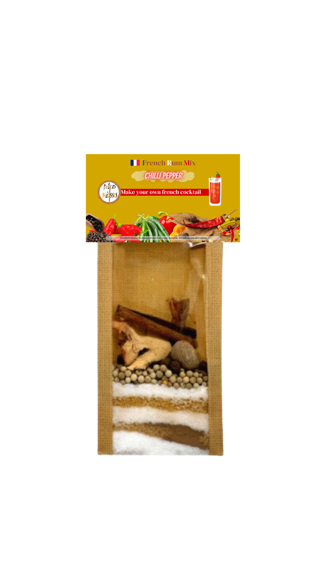 Délices Métisses - Wholesale Cocktail Mix/Syrup - Preparation for Arranged Rum Pepper Pepper “Pocket”2