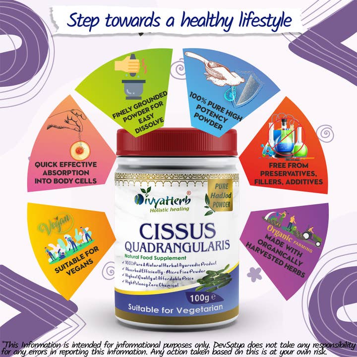 DevSatya Ltd Aushadh, Ayushya, Divyaherb - Wholesale Protein/Superfood Powder - Cissus Quadrangularis Powder3