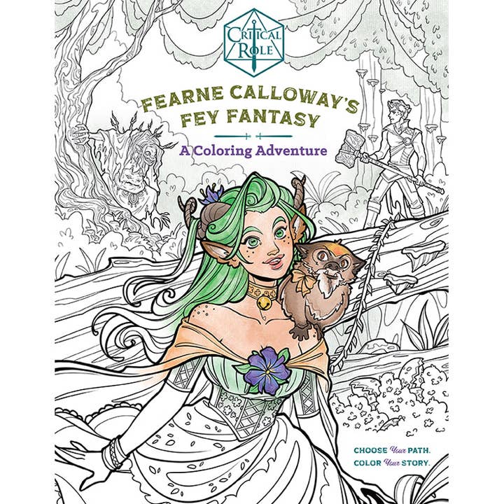 Insight Editions - #1 Pop Culture Publisher - Wholesale Coloring & Activity Book - Adult - Critical Role: Fearne Calloway’s Fey Fantasy - SALE!