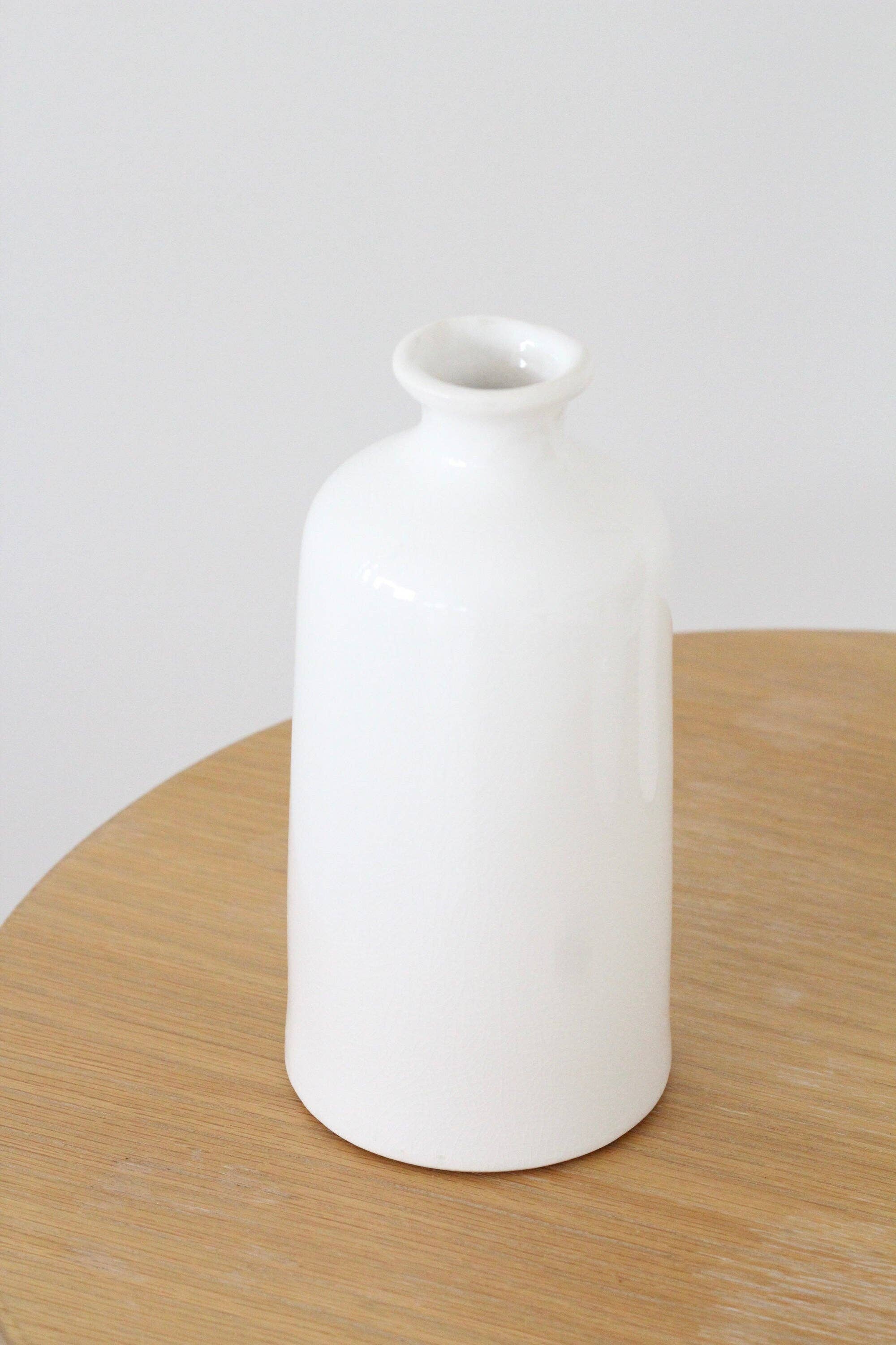 Sprout & About - Wholesale Vase - Farmhouse White Bud Vases for Dried and Fresh Flowers0