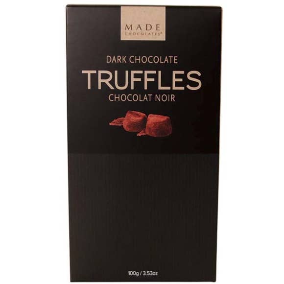 Imperial Foods - Wholesale Chocolate - 18/3.5oz Dark Chocolate Truffles Box BLACK