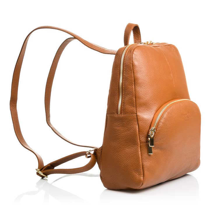 Sac à dos femme Monastier. Dollaro en cuir véritable pour la vente par FIRENZE ARTEGIANI