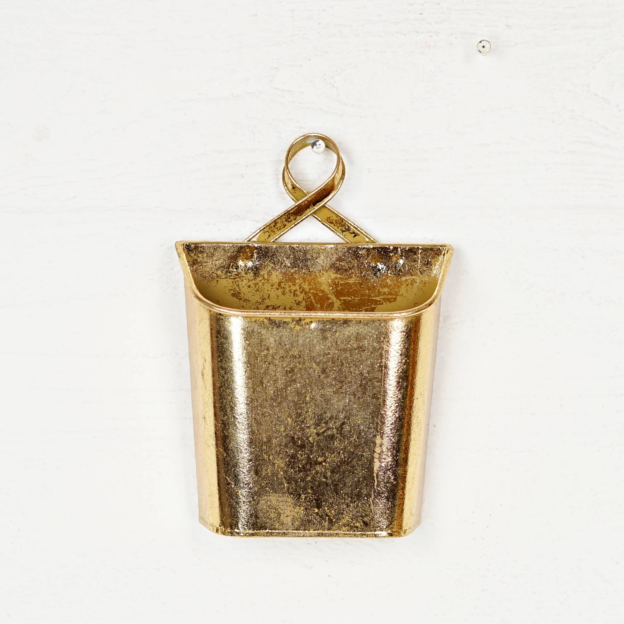 Impressive Enterprises, Inc. - Wholesale Christmas Decoration - 570610- Metal Wall Bucket-Dazzling Gold-9Hx6.5Wx2.25T-0/36