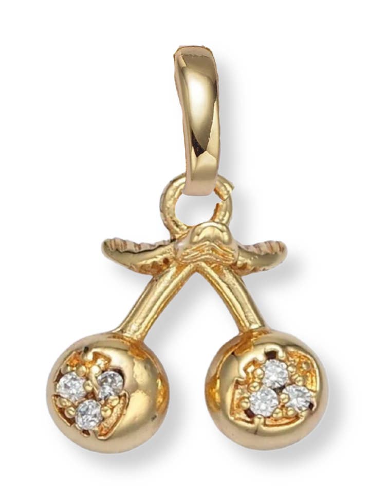 Cherry Clip Charm for wholesale by Kinsey Designs