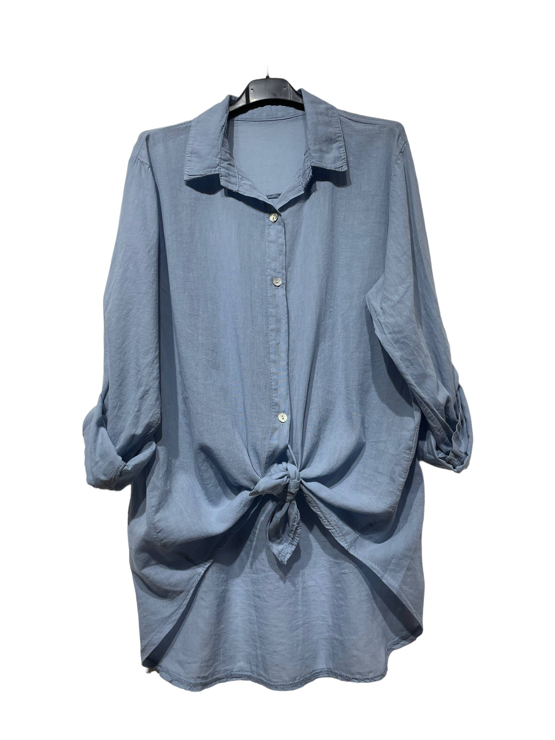 LINEN & COTTON HOUSE – wholesale Tröja med knappar – Dam – BUNDEN BOMULLSSKJORTA 42602 34