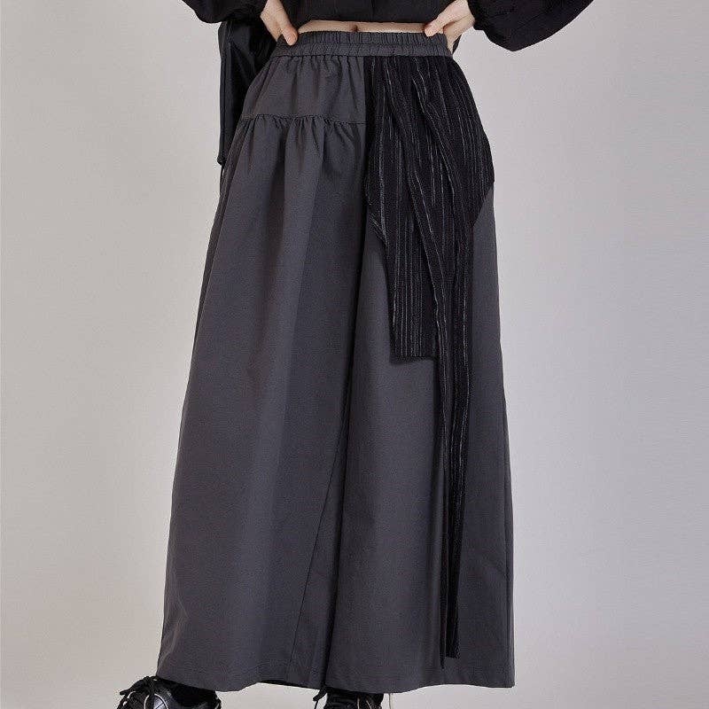 Mirazshoes WholeSale – wholesale Byxor - Dam – Slankande elastisk midja vida byxor med hög midja4