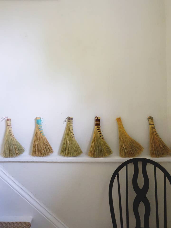 Wrapped Hand Brooms for wholesale by Daughter Handwovens