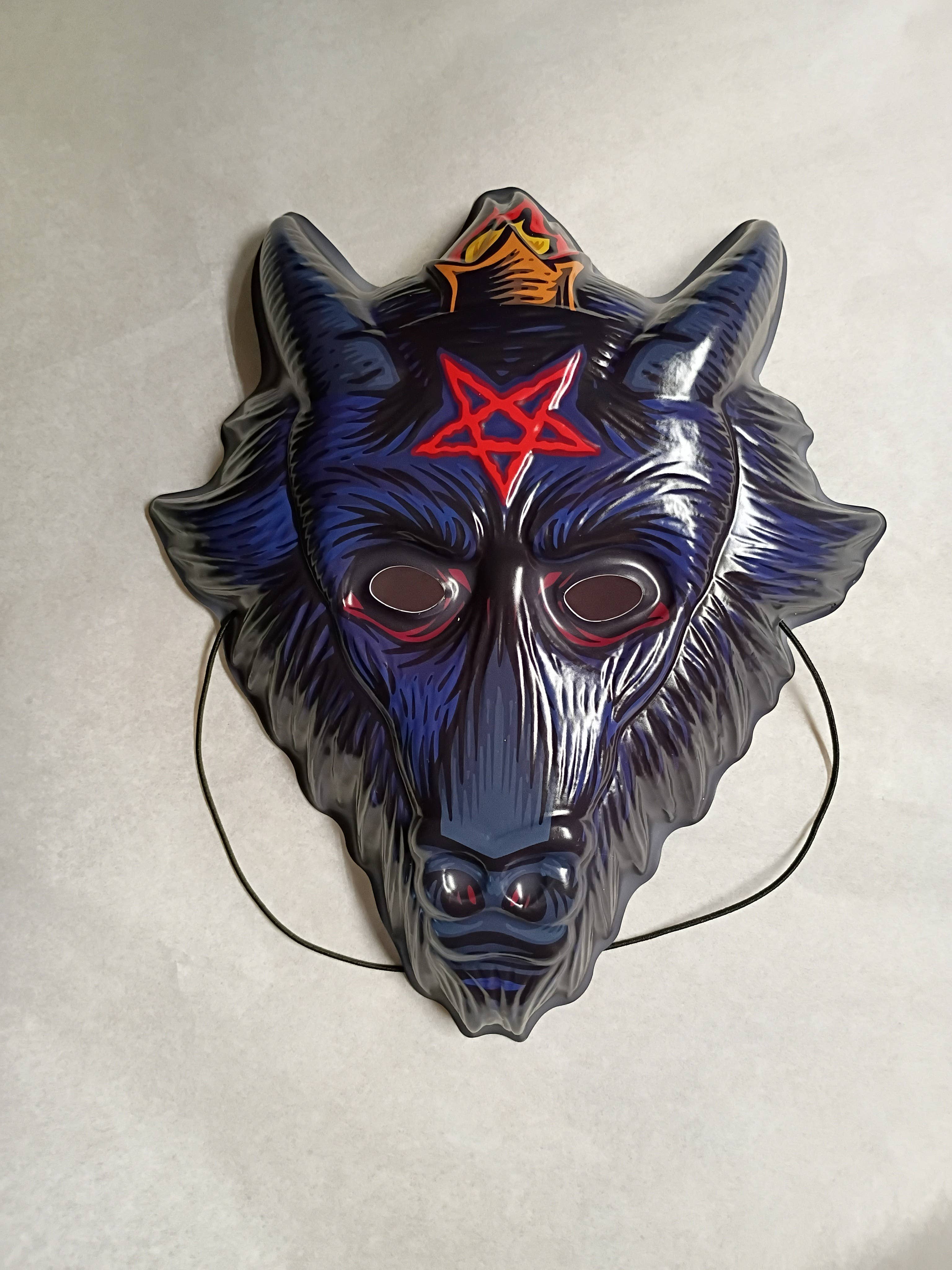 GOBLINHAUS - Vendita all'ingrosso Costume di carnevale - Unisex - Maschera GOBLINHAUS "Baphomask" retrò di Halloween Baphomet