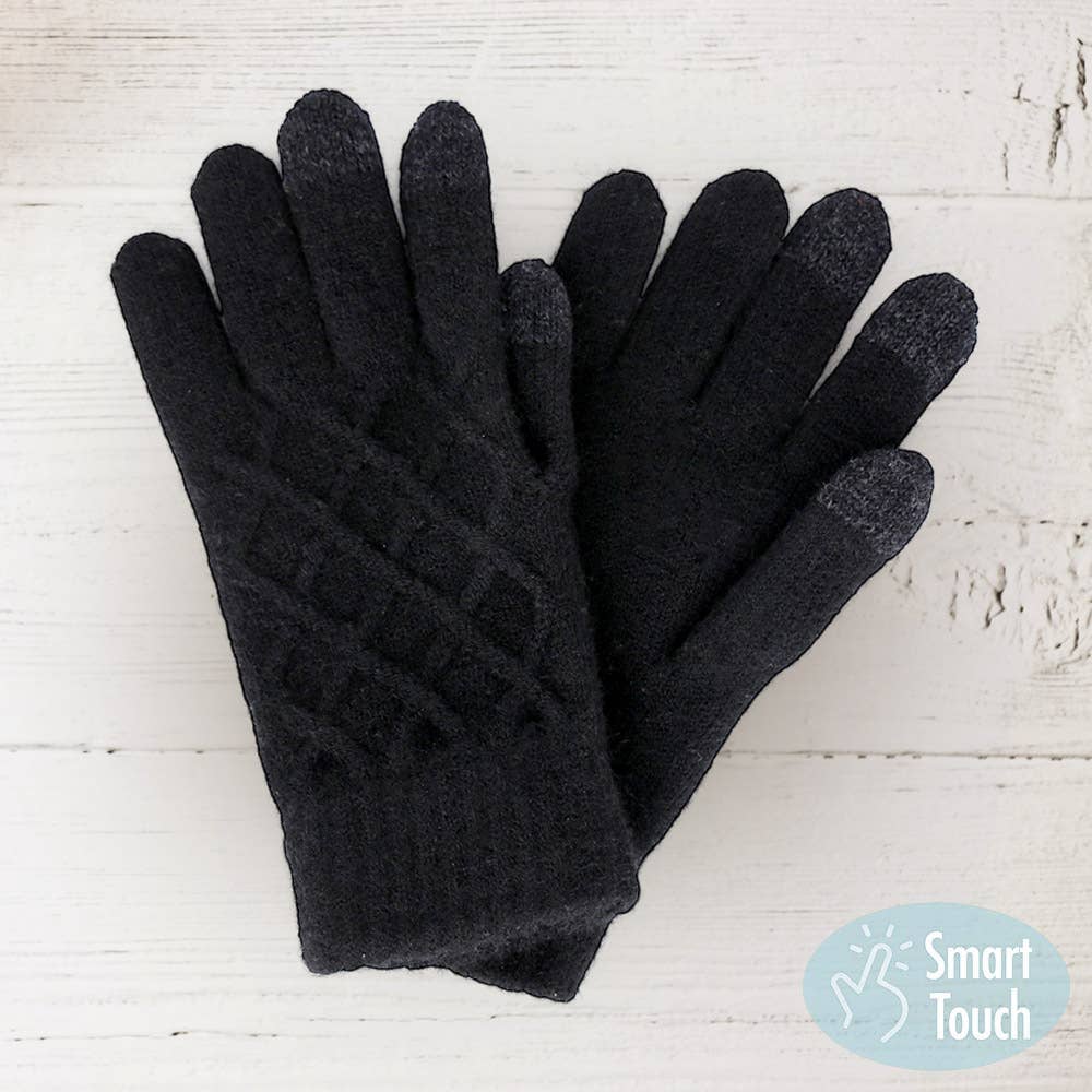 Sensibling Corp. - Wholesale Gloves - Women's - Soft Knit Touch Smart Gloves2