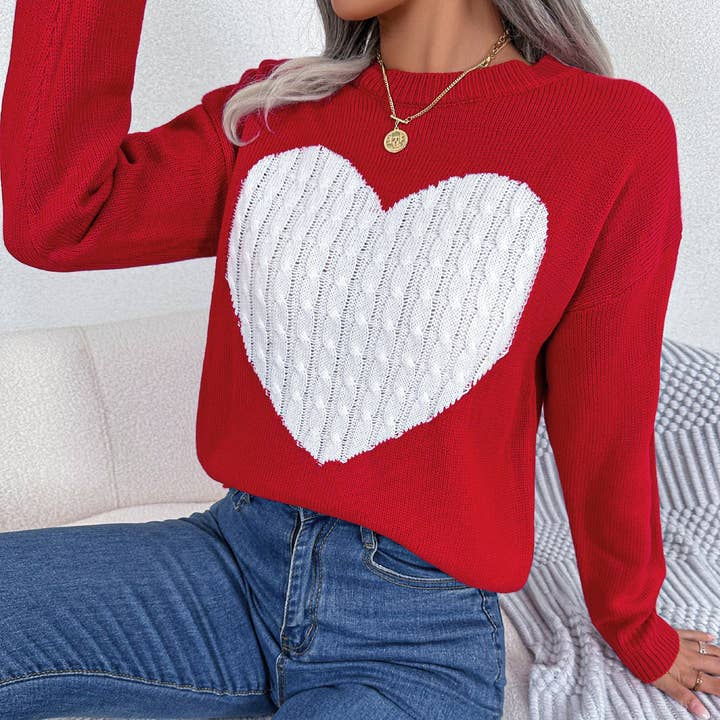 Autumn/Winter Long-Sleeved Valentine's Pullover Sweater and other Purchase wholesale valentines blanks. Free returns & net 60 terms on Faire trending on Faire.
