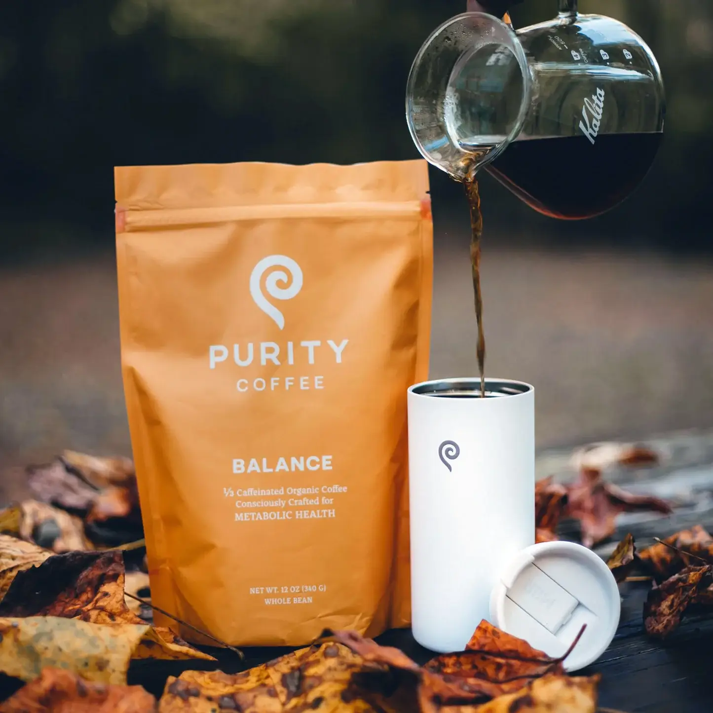 Purity Coffee - Wholesale Coffee Beans - BALANCE: ⅓ Caff Whole Bean Coffee - 12oz Bag2