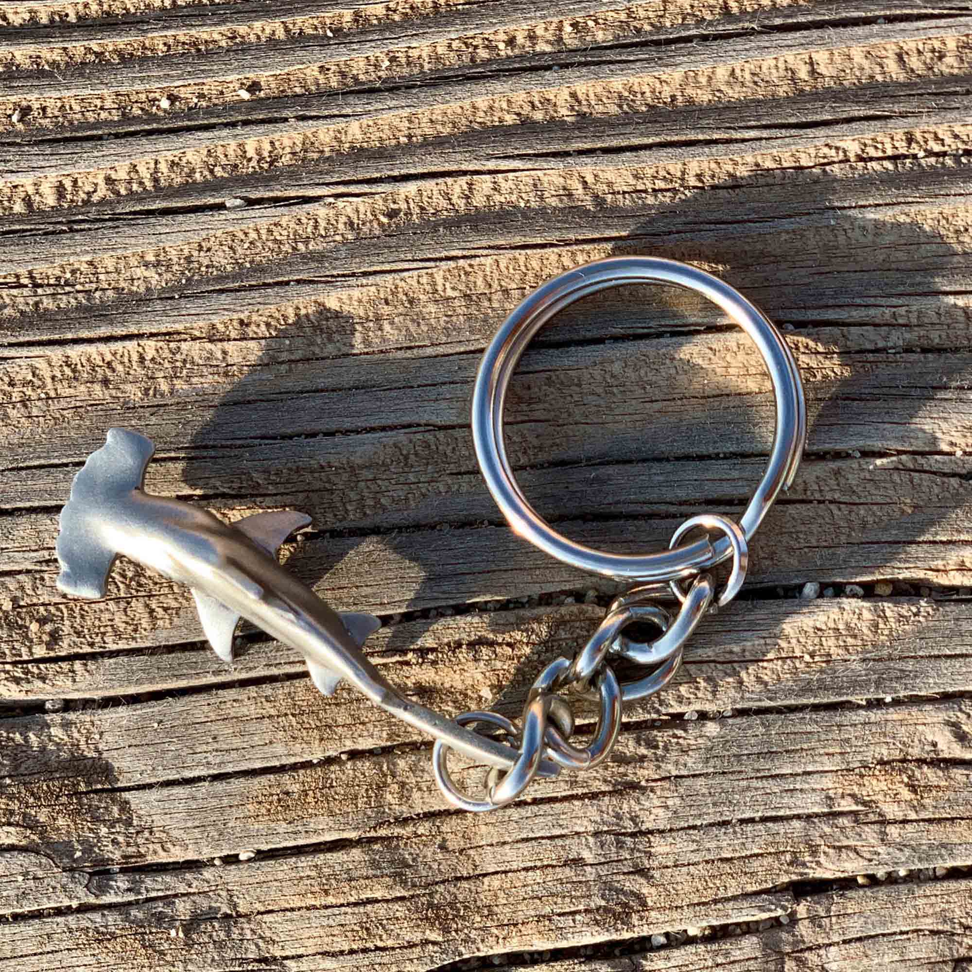 Big Blue by Roland St John - Wholesale Keychain - Unisex - Hammerhead Shark Keychain - Sea Life Collection - Pewter1