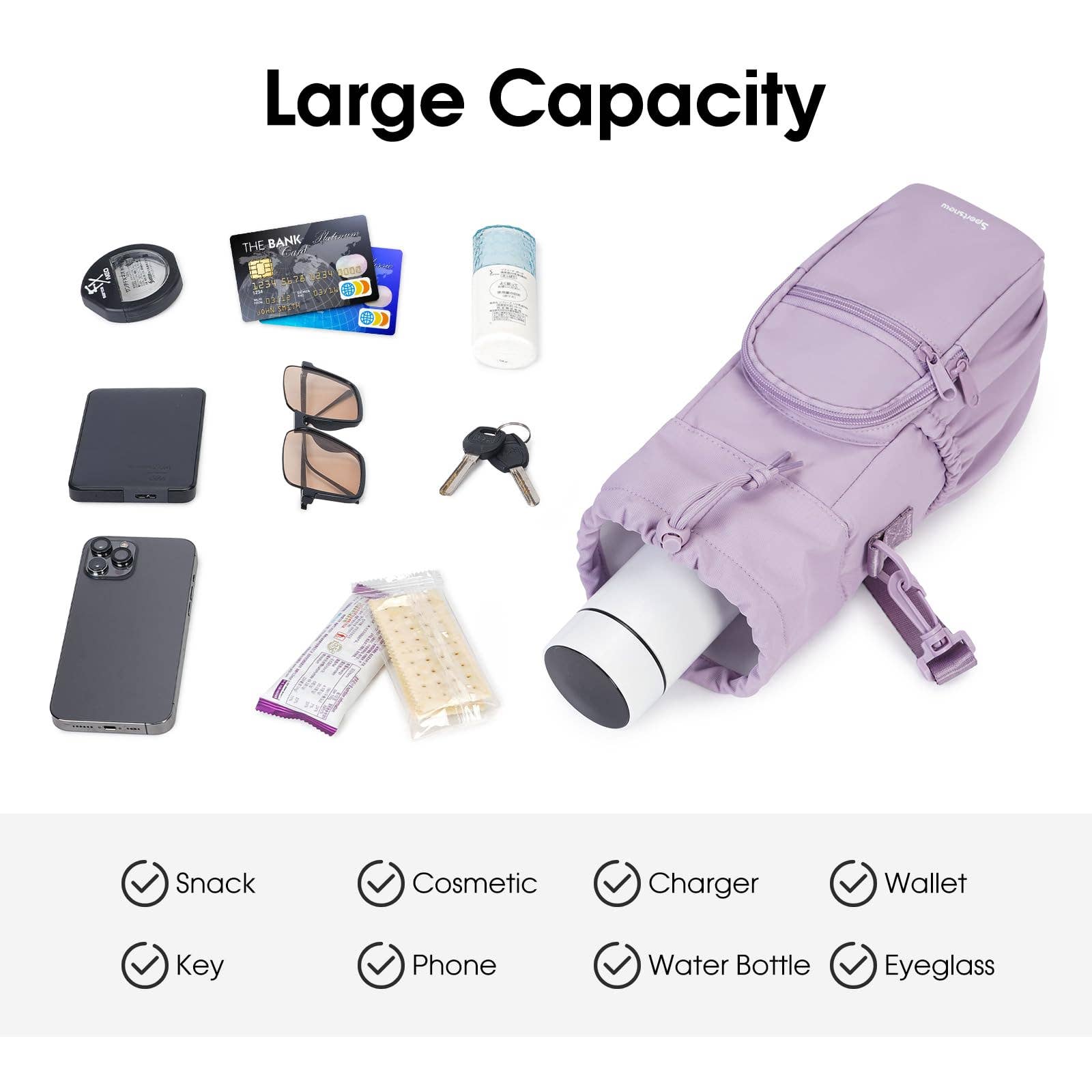wandf - Wholesale Bottle Rack/Holder - Insulated Water Bottle Holder with Strap and Phone Pocket33