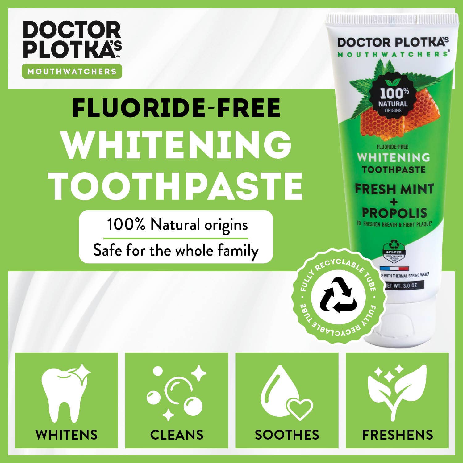 Doctor Plotka's MouthWatchers - Wholesale Toothpaste - 100% Naturally Sourced Whitening Toothpaste4