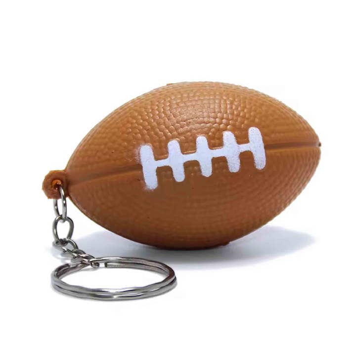 PR GROUPS LLC - Wholesale Keychain - Unisex - Elastic Football Keychain Assorted2