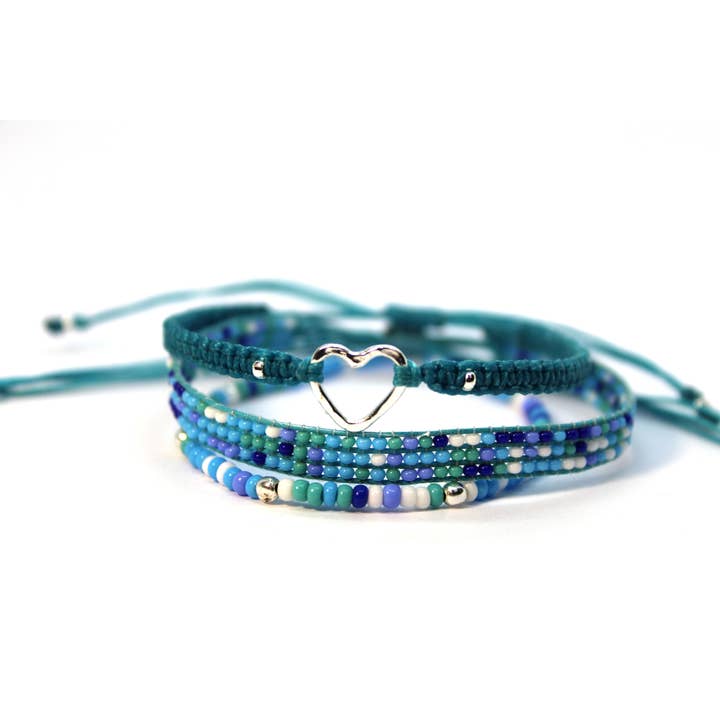 Bracelet 3 pack Turquoise Oceans for wholesale by Sol Jewels