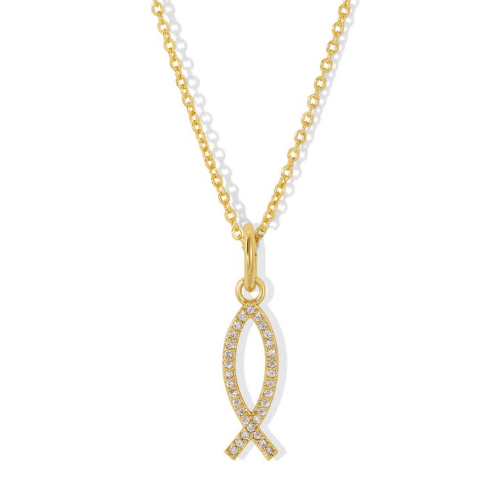 Ichthys Charm Necklace for wholesale by Jewelmint