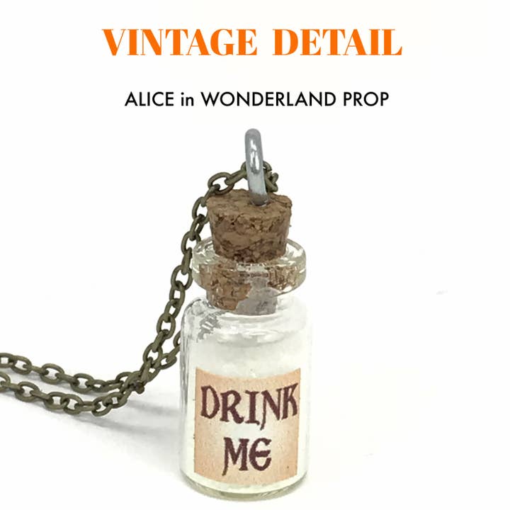 UMBRELLALABORATORY - Wholesale Pendant/Charm Necklace - Alice in Wonderland necklace aqua glow2