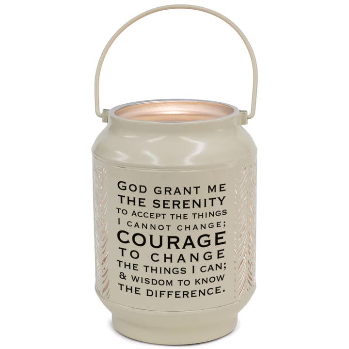 Farol Serenity Prayer pequeño, color marfil para venta al por mayor de Dicksons