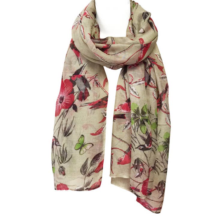 Wrapables.com - Wholesale Scarf - Women's - Wrapables Soft Viscose Bird Print Multi-Style Scarf47