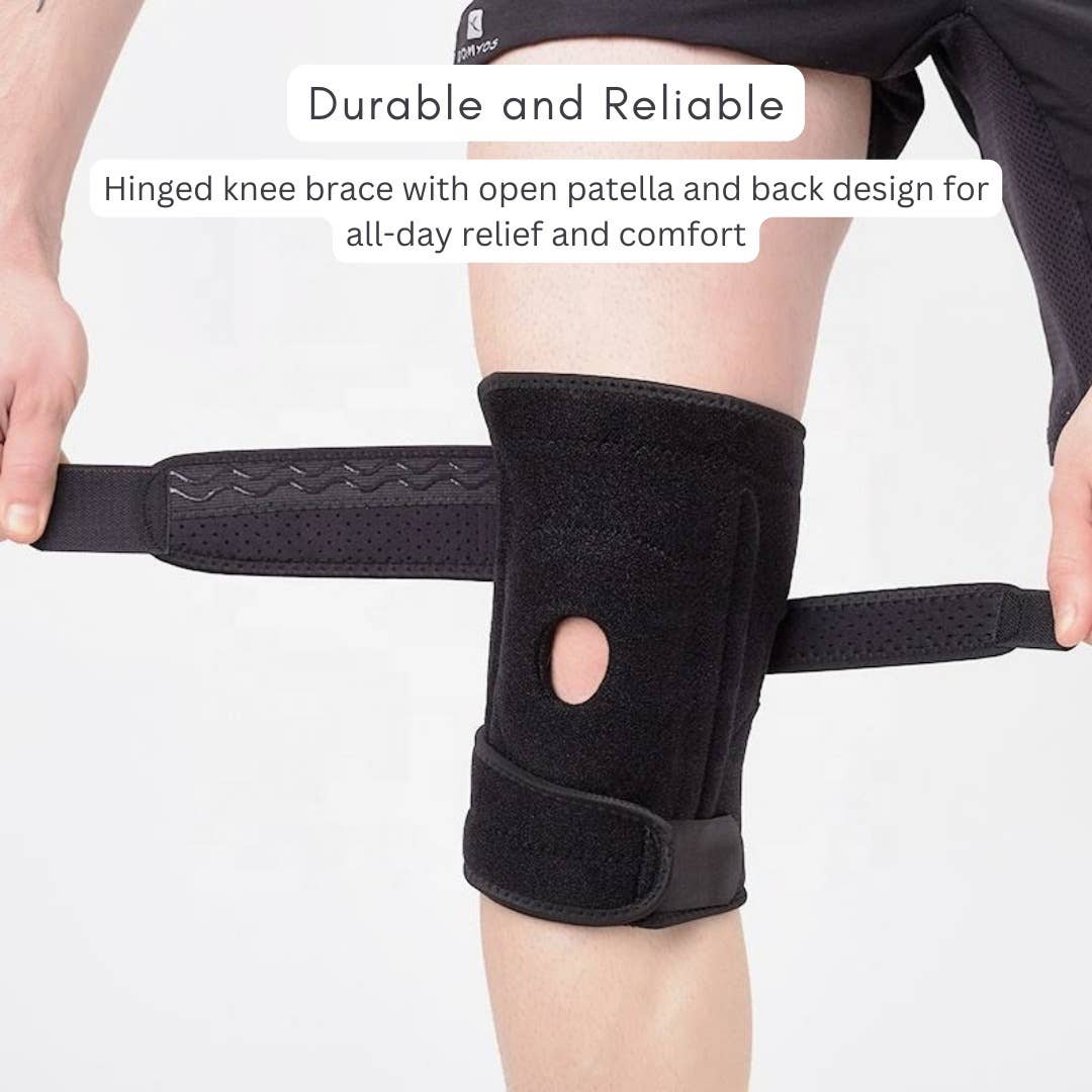 VIGOR - Vente Équipement de fitness - Ensemble de genouillères ajustables à charnières en nylon et de genouillères de yoga6