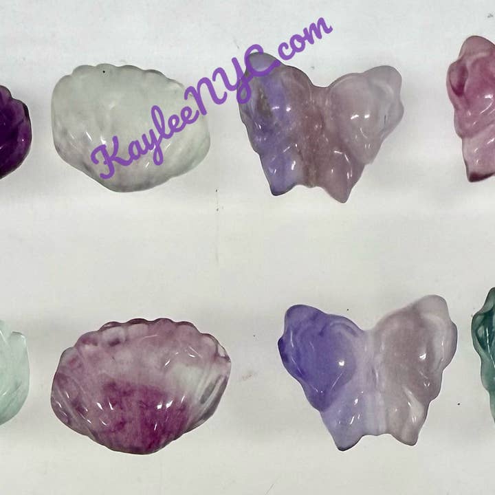 KayleeNYC - Wholesale Spiritual Stone/Crystal - Mix Mini Candy Fluorite Carvings Crystal Healing6