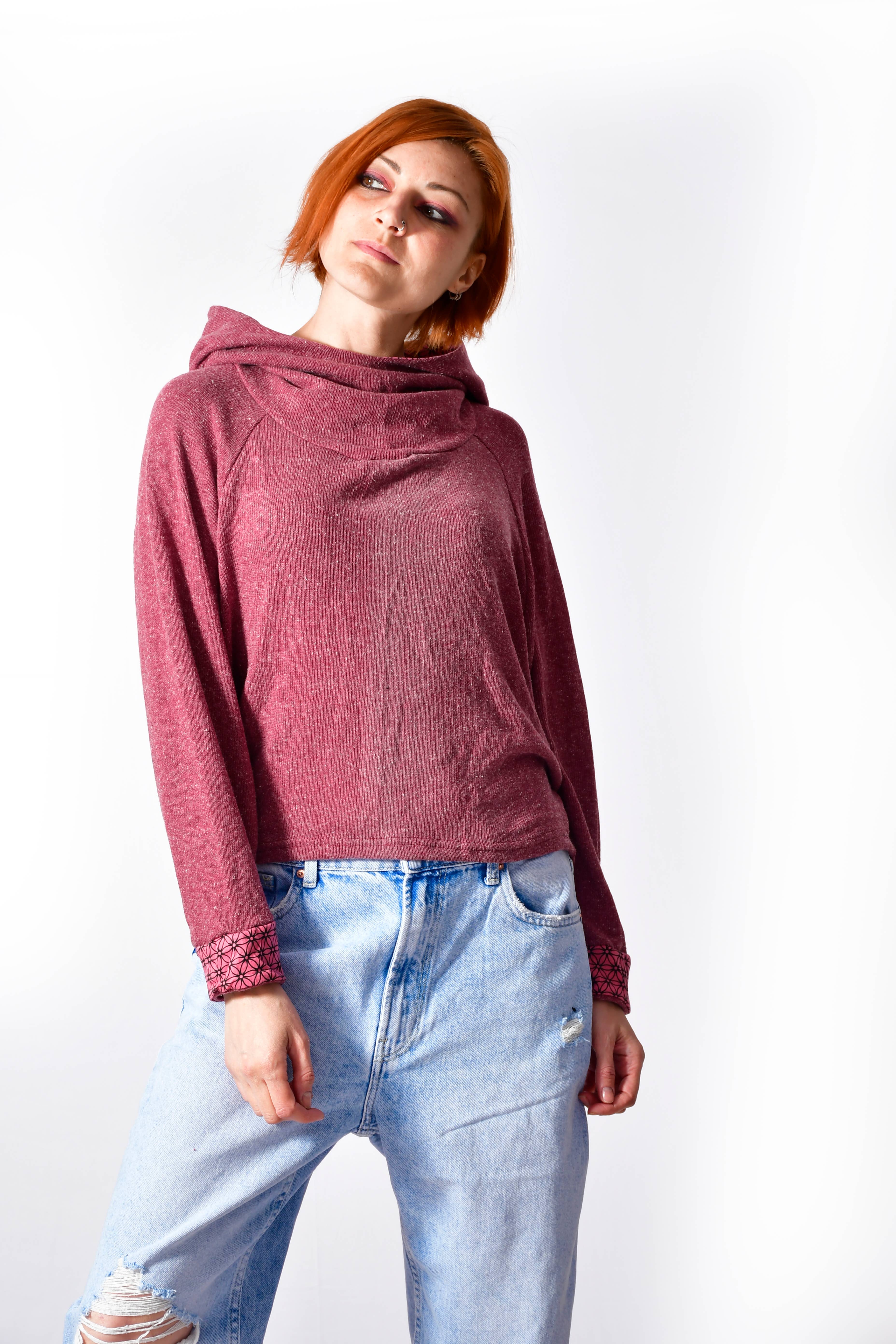 Humanity Centred Designs - Vente Sweat-shirt – femme - Sweatshirt d'hiver doux en tricot SoftKnit Cozy _J 1616